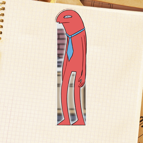 Allan * SMILING FRIENDS * Plastic Bookmark