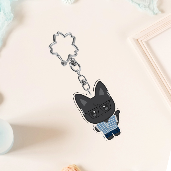 Ateez Aniteez WOOYOnyang Acrylic Keychain Crazy Form