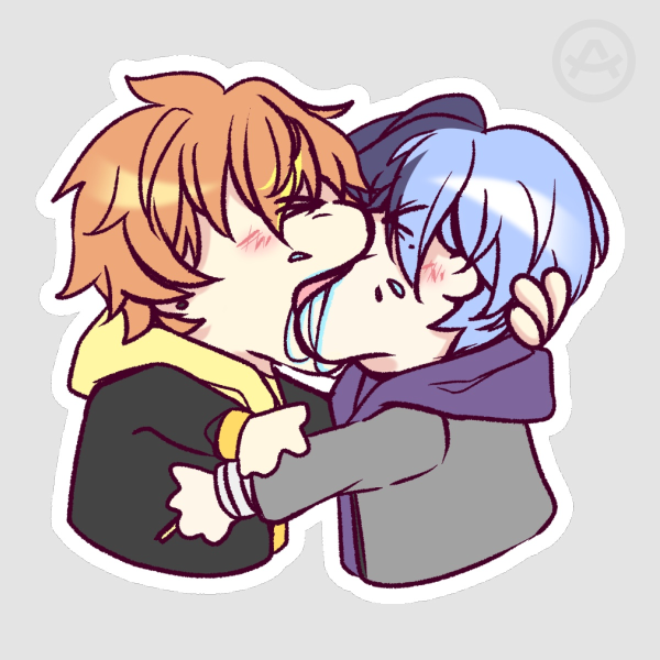 Akitoya Kiss Matte Sticker
