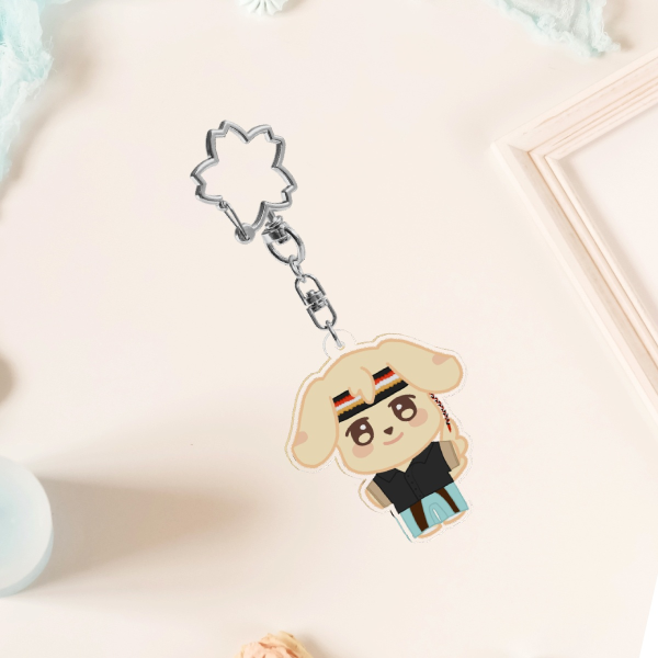 Ateez Aniteez TYUdeongi Acrylic Keychain Crazy Form