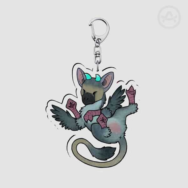 Playful Trico Acrylic Keychains