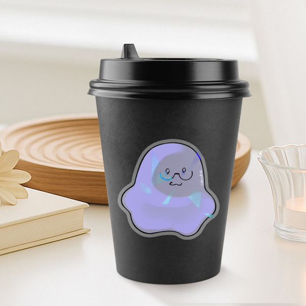 Ghostie Clear Vinyl Sticker