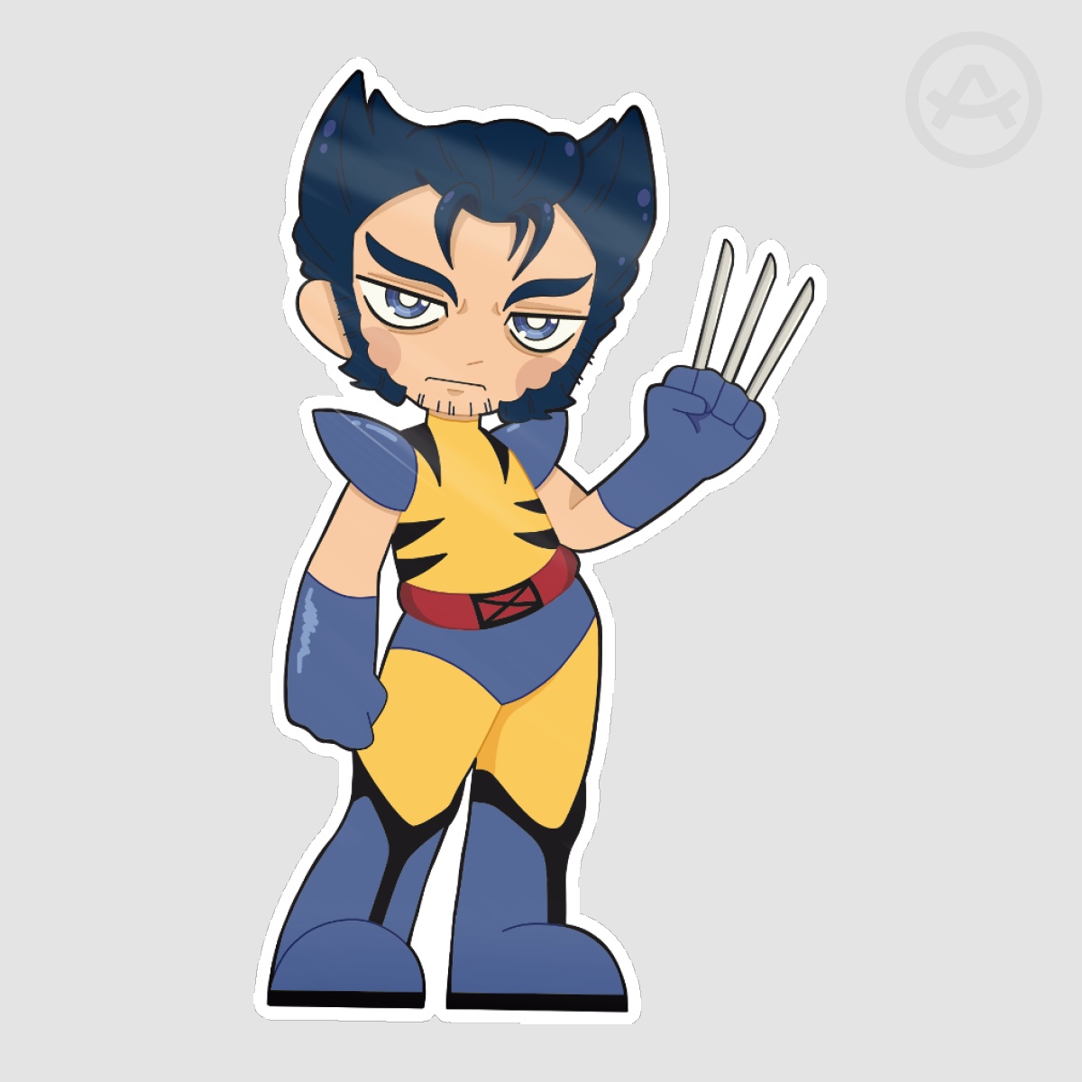 Logan Howlett Chibi Sticker 3in