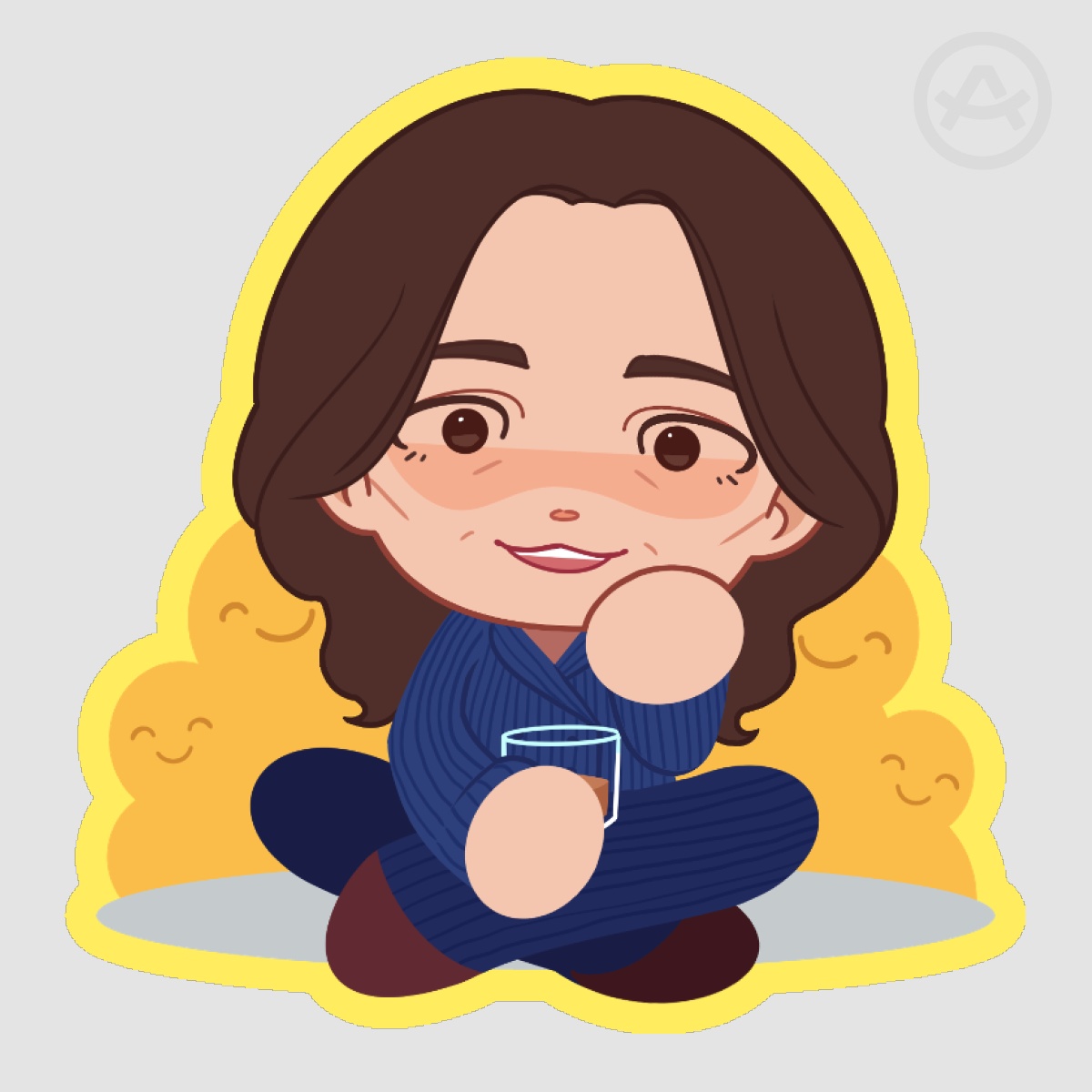 Pluribus Zosia Sitting Sticker