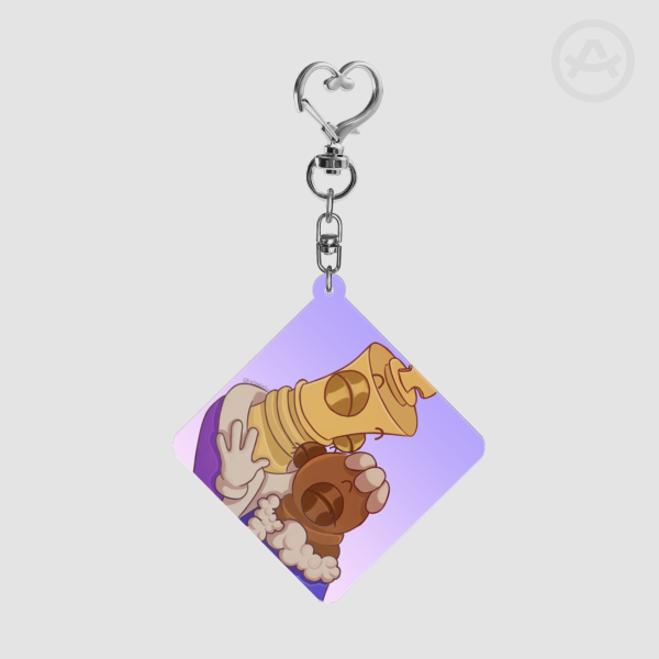 Kinger and Pawnny Hugging Keychain