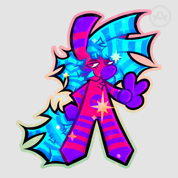 POSCA VON GABBA Plurr Sticker