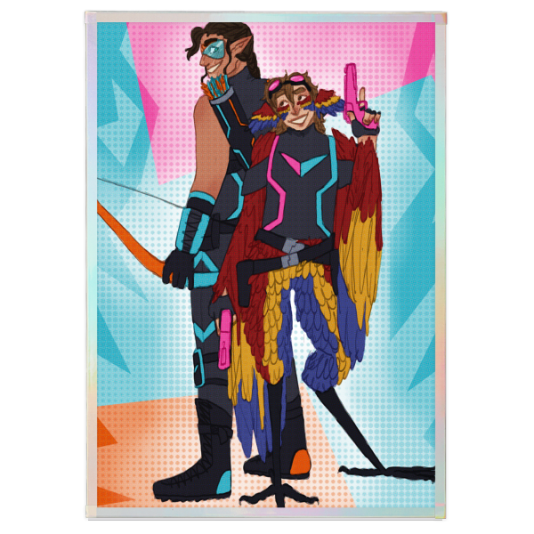 "Hottest Hero Team" Art Board