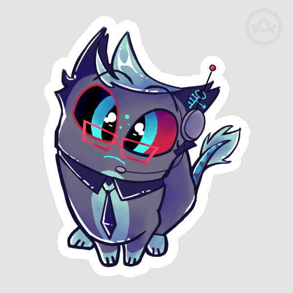 Cat Ethan Sticker