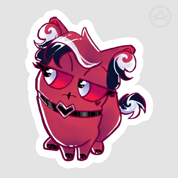 Cat Velvette Sticker