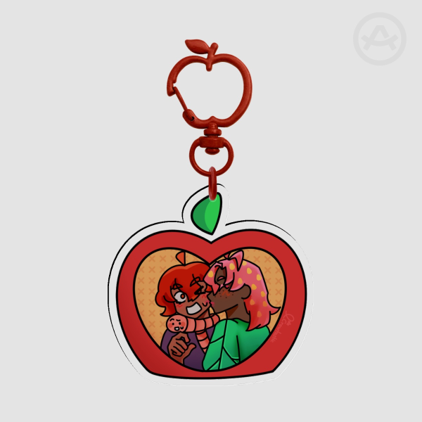 Strawberry x Apple Keychains