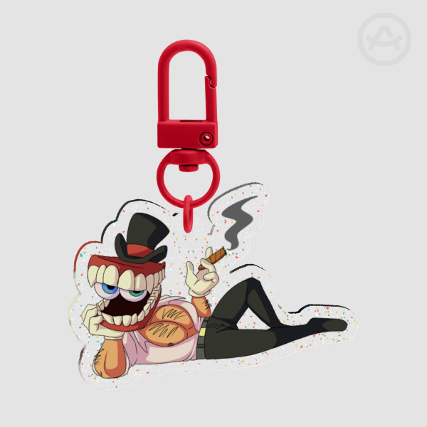 Caine Glitter Acrylic Keychain