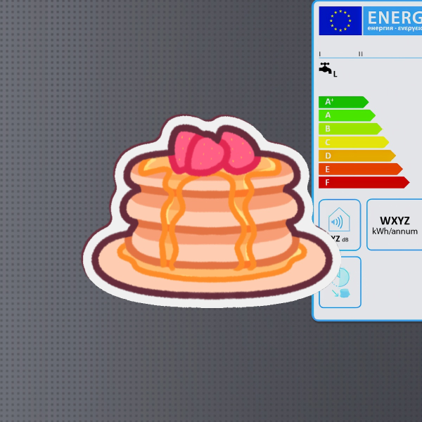 Pancake Shaped Fridge Magnet - 1.96""(50mm)