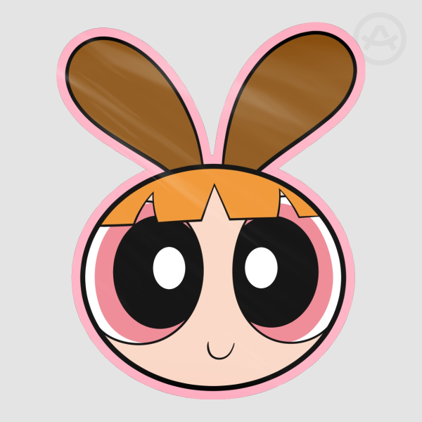 Brown Rabbit Blossom Sticker