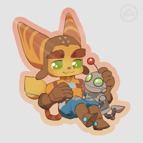 Ratchet&Clank Die Cut Stickers