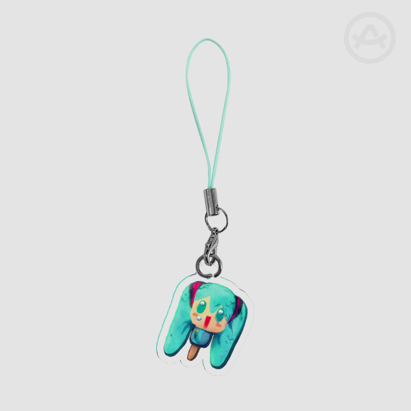 Hatsune Miku ice cream Phone Charm