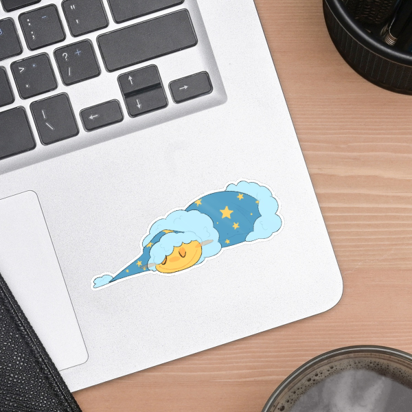 Dozing Dozer (Glossy Sticker)