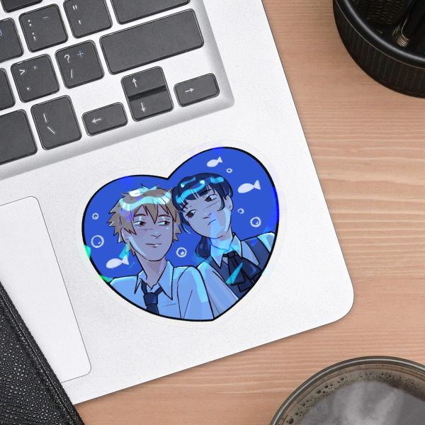 Asaden Clear Vinyl Holo Sticker