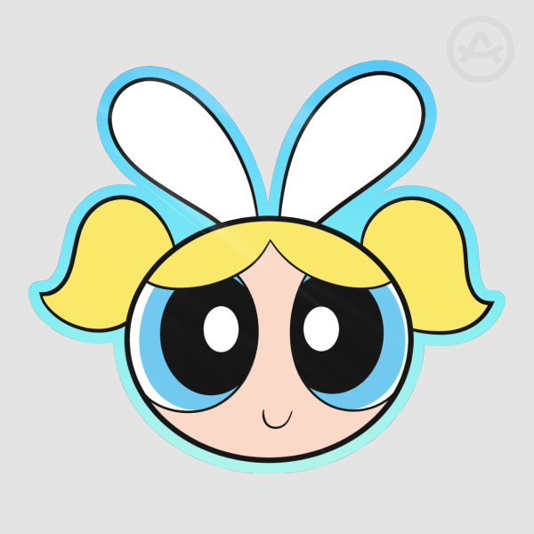 White Rabbit Bubbles Sticker
