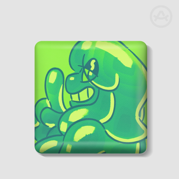 Secret Slime Action PU Badge
