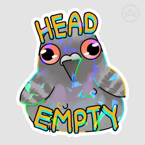 Die Cut Stickers pigeon