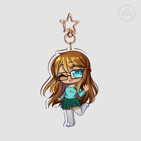 Kim Acrylic Keychain