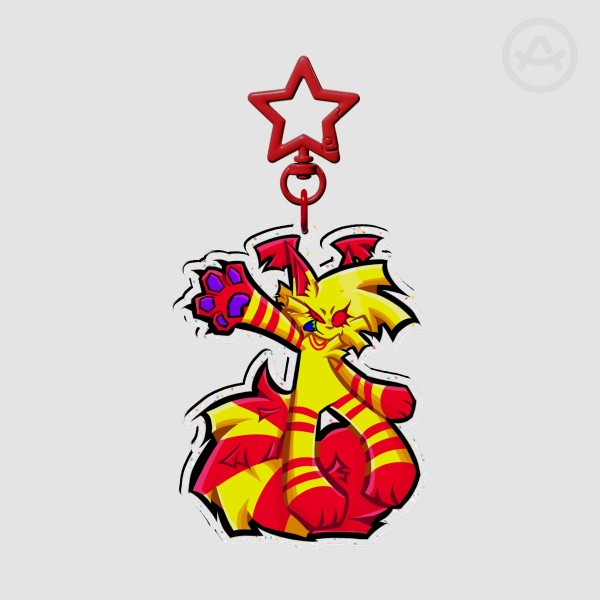 CHU CHU Glitter keychain