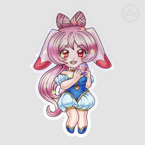 Twila Bunny Die Cut Stickers