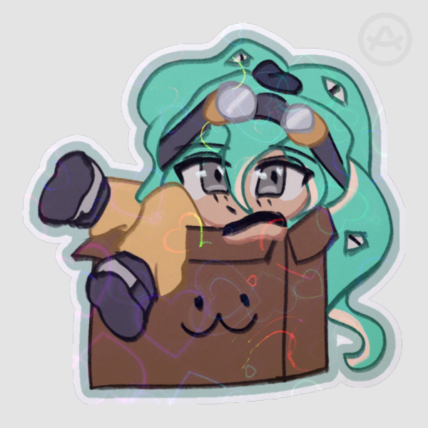 [Starbound SMP] Mi-Go In A Box Die Cut Sticker