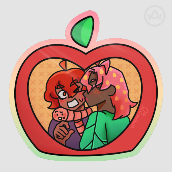 Strawberry x Apple Stickers