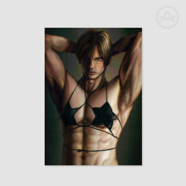 Leon Kennedy Star Bikini A4 Poster/Print