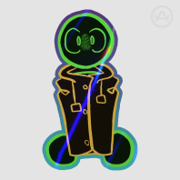 Crosby Fisher || Databrawl Die Cut Sticker