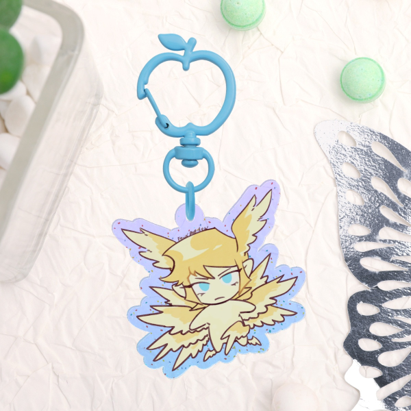 Archangel Ryo Glitter Acrylic Keychain