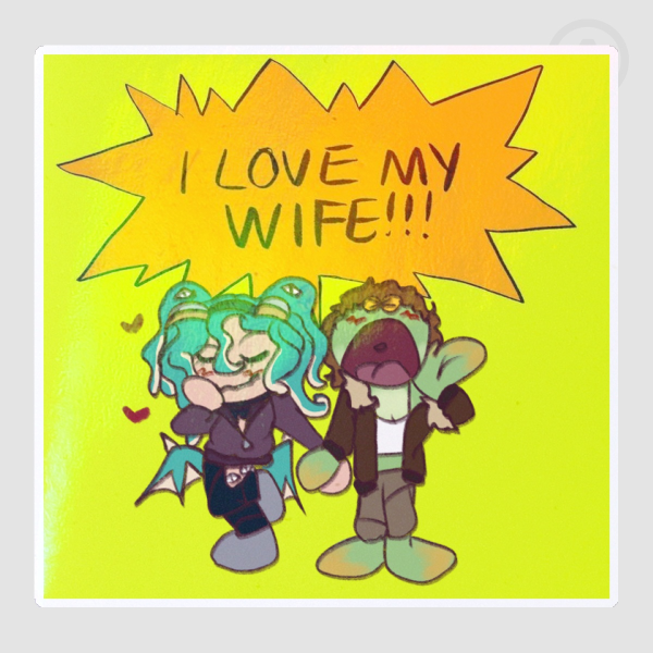 [Starbound SMP] Frogspawn WIFE Die Cut Sticker