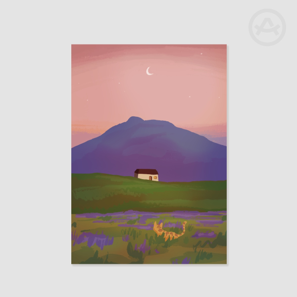 Lavender Field Art Print
