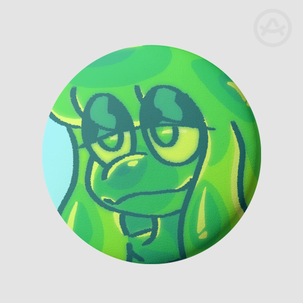 Slime Girl PU Badge