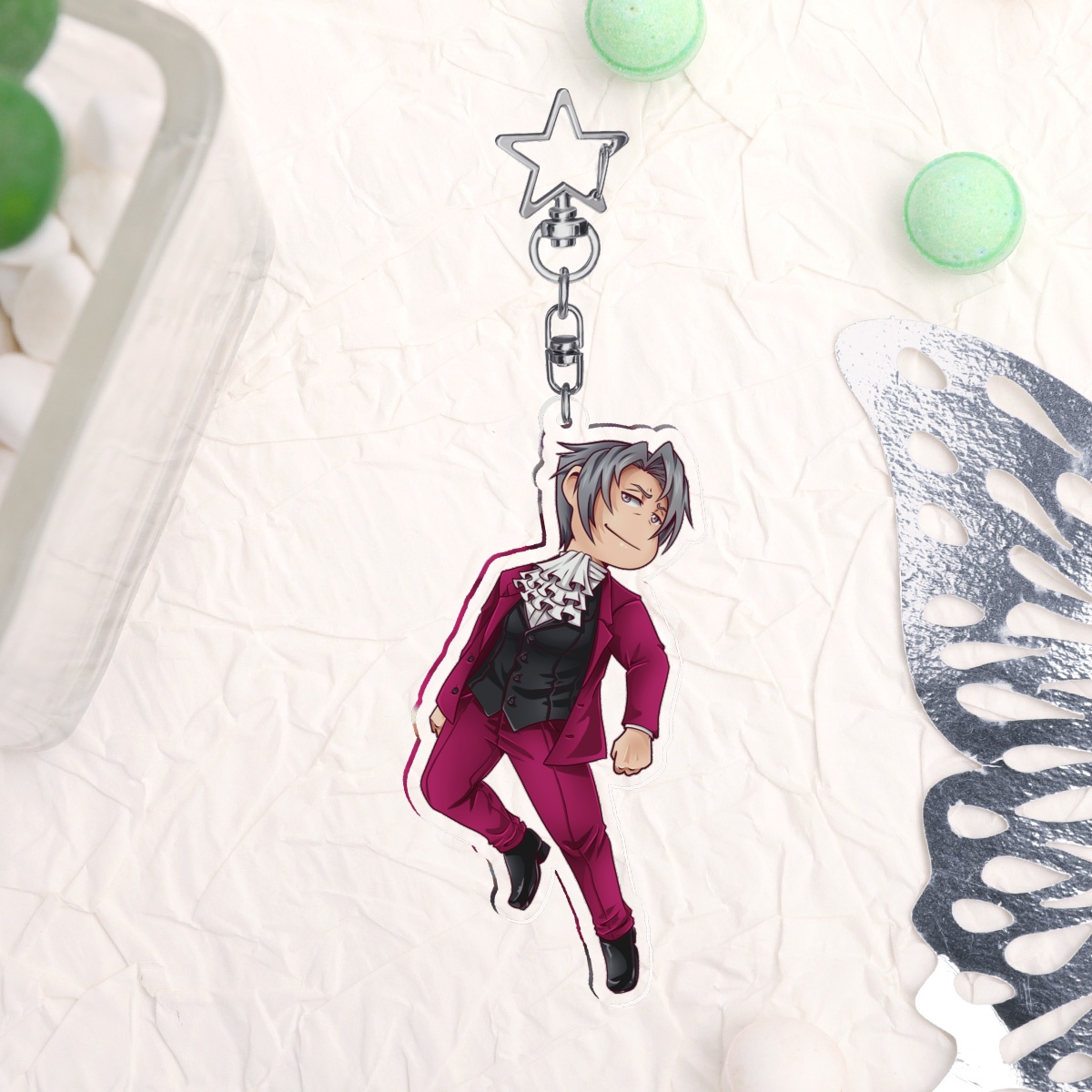 Miles Edgeworth - Trilogy Keychain