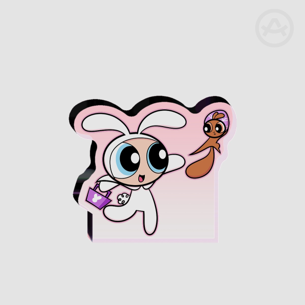 Bubbles's Easter Hunt Thick Acrylic Stand