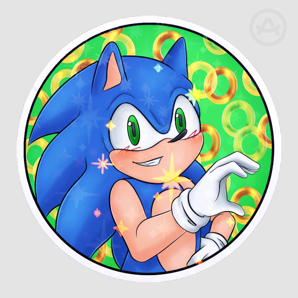 Sonic Heart Sticker
