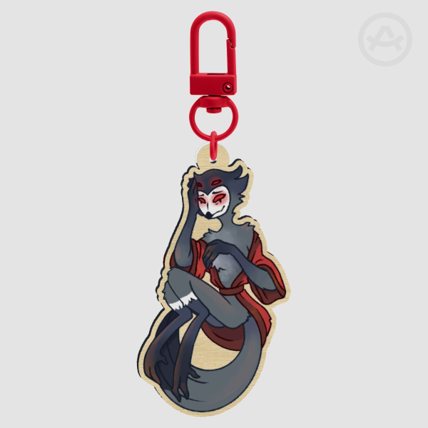 Stolas Wooden Keychain Charm