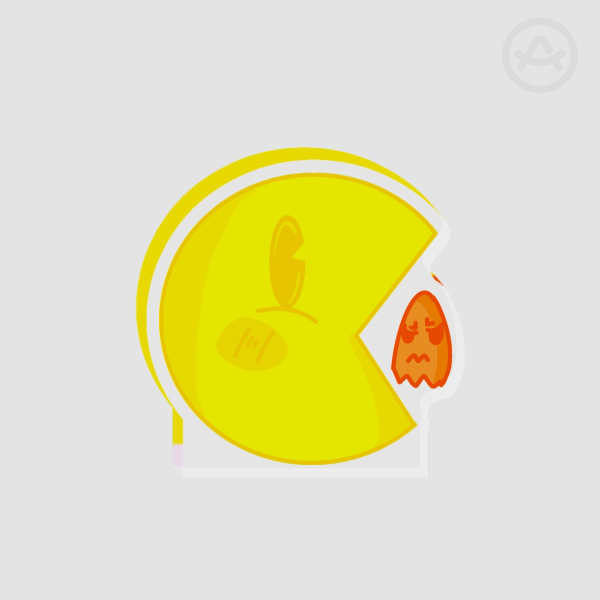 Pacman Thick Acrylic Stand No Base