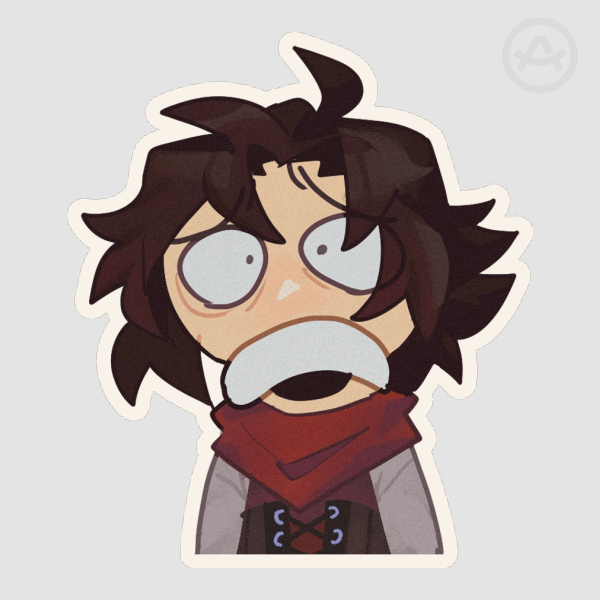 RWBY Ruby Rose Distraught Sticker