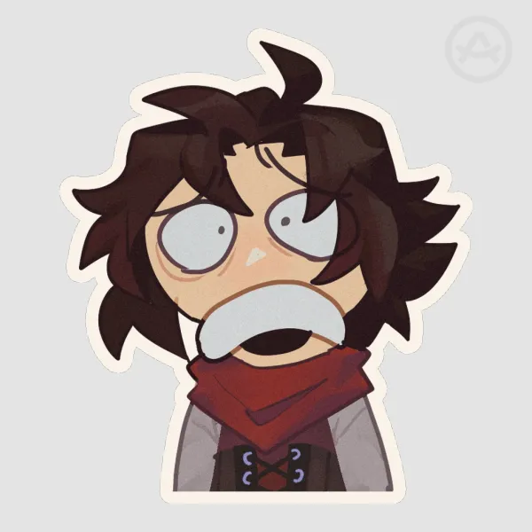 RWBY Ruby Rose Distraught Sticker