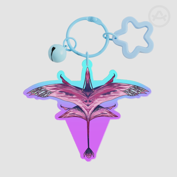 [AVATAR] Flower Flight Ikran | Colored Edge Acrylic Keychains