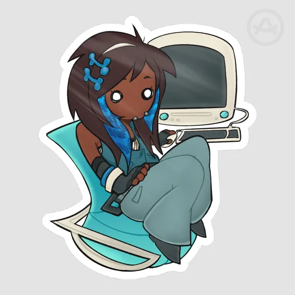 Delilah on the Computer | OCs