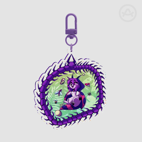 Bug Kira Glitter Acrylic Keychain
