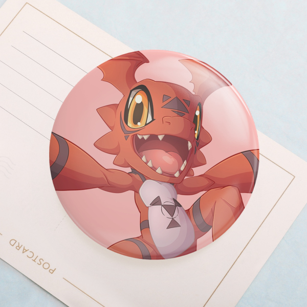 Guilmon Round Badge (Button Pin)