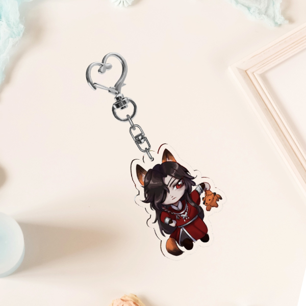 Hua Cheng | Fox. Clear Acrylic Keychains