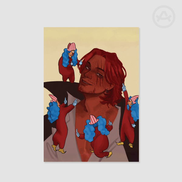 One Piece Shanks and Buggy Print