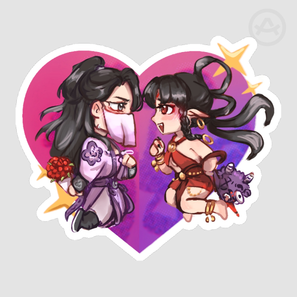 MingLing Colored Edge Die Cut Stickers