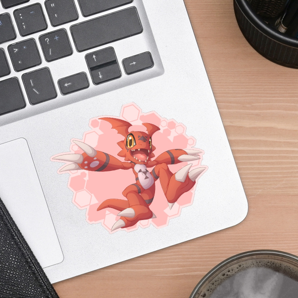 Guilmon Die Cut Sticker
